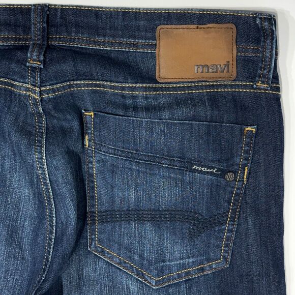MAVI Men’s Zach Straight Leg Dark Wash Stretchy Jeans Size 36x33 (J4) - Picture 5 of 9